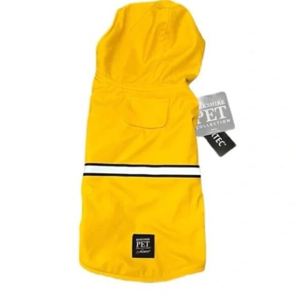 Berkshire Reflective Orange Fleece Lined Polartec Dog Rain Jacket Size M - Picture 2 of 12